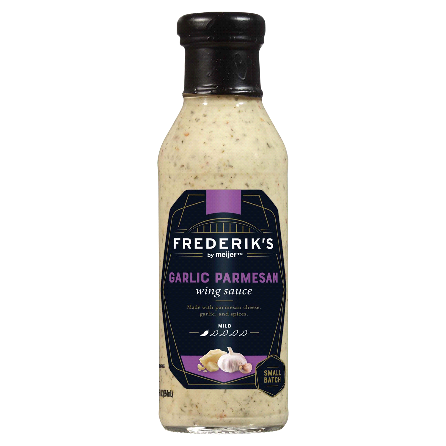 slide 1 of 3, FREDERIKS BY MEIJER Frederik's by Meijer Garlic Parmesan Wing Sauce, 12 oz
