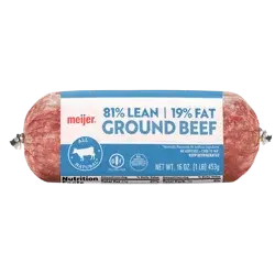 Meijer 81/19 Ground Beef Roll