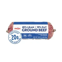 81/19 Ground Beef 1 Lb Roll