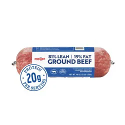 81/19 Ground Beef 3 Lb Roll