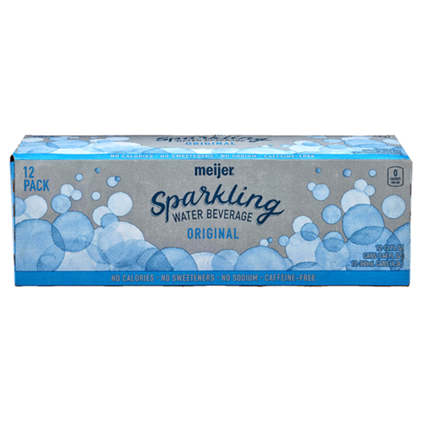 Meijer Original Sparkling Water/Cans 12 oz Shipt