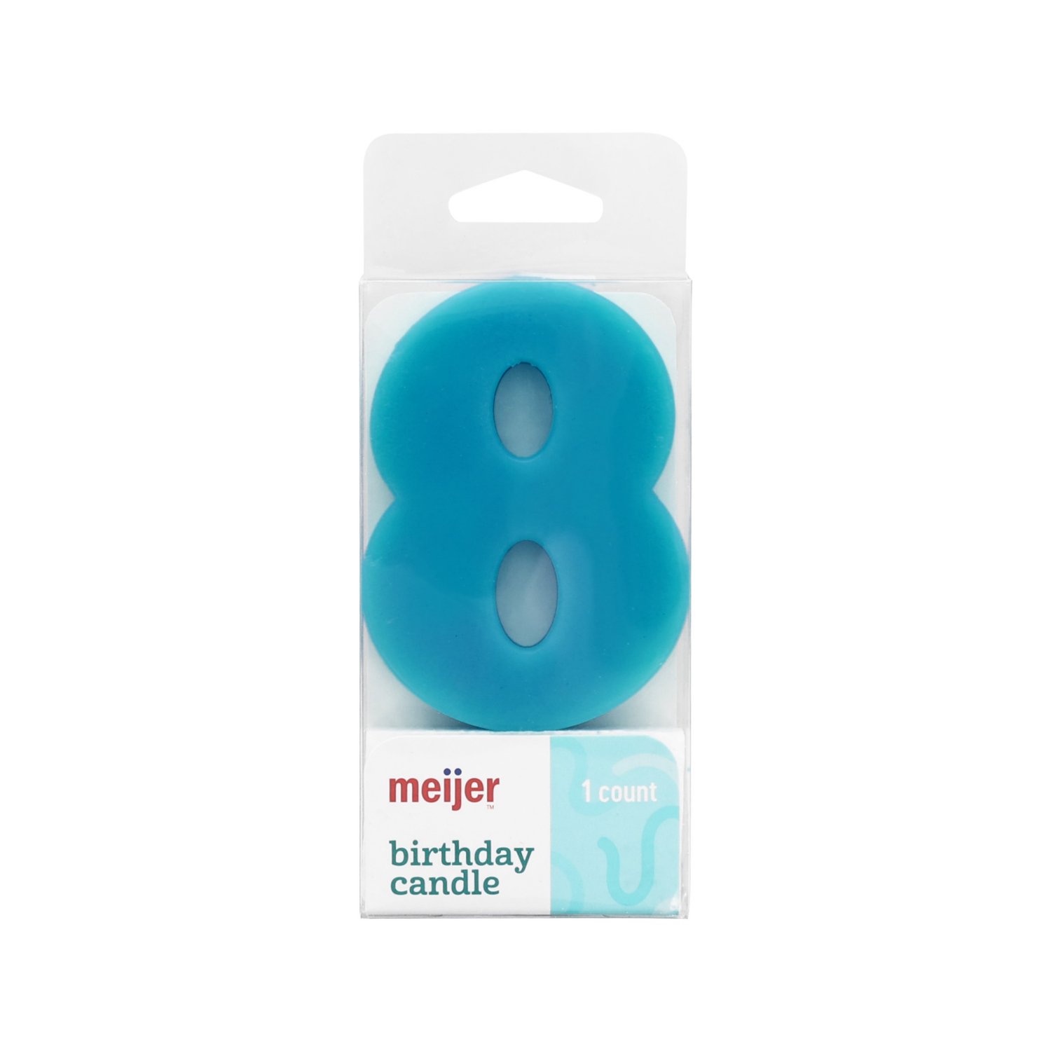 slide 2 of 4, Meijer Extra Large Birthday Candle, Number 8, Assorted Colors, 3", 1 ct