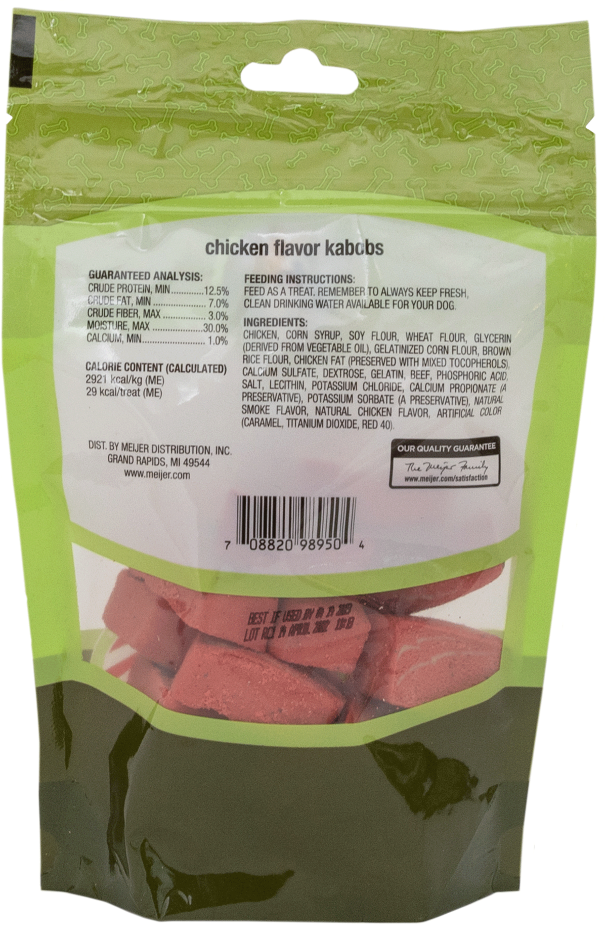 slide 2 of 2, Meijer Chicken Flavor Kabobs, For Dogs, 6 oz