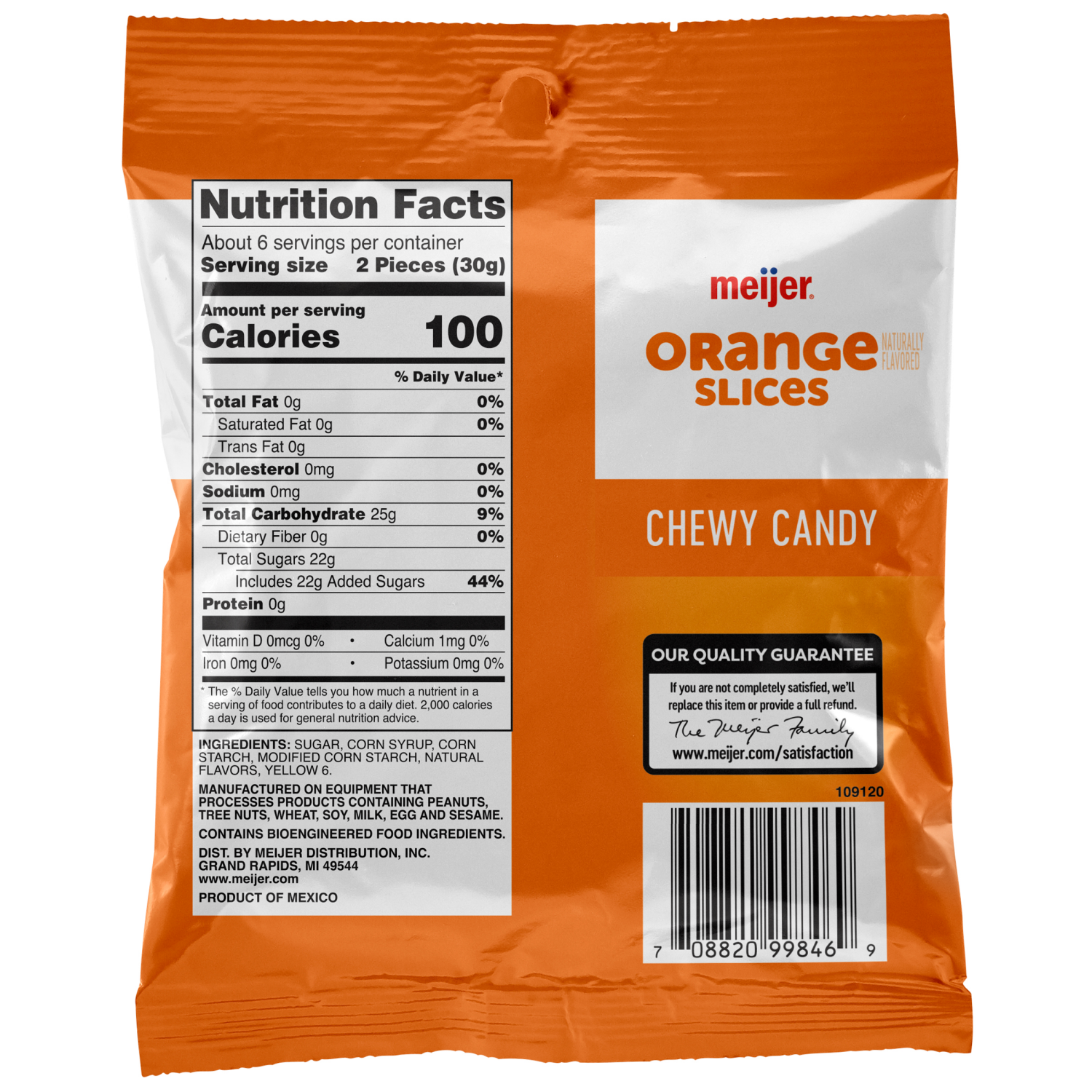 slide 2 of 2, Meijer Orange Candy Slices, 6 oz
