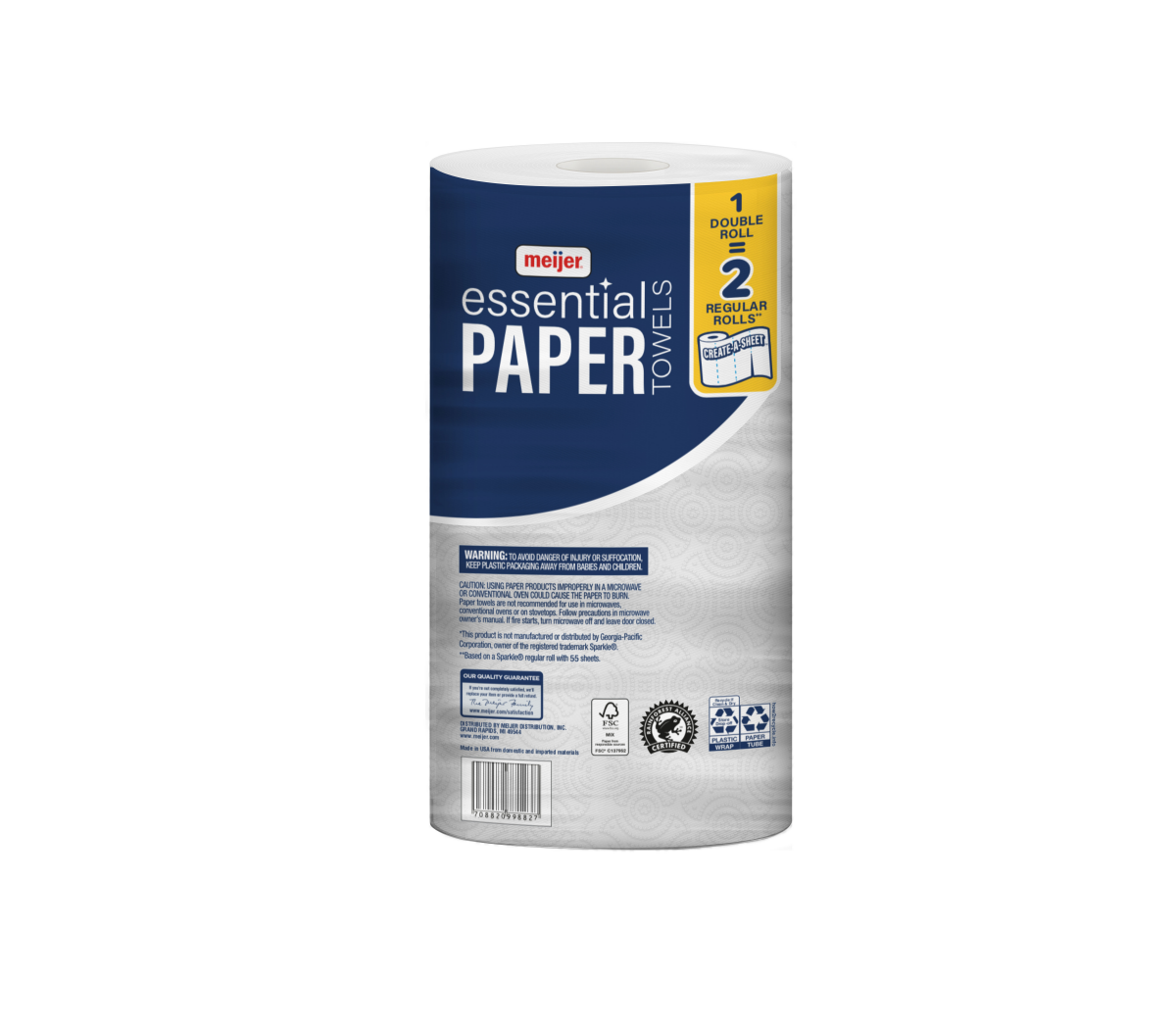 slide 2 of 2, Meijer Esential Paper Towels 1 Double Roll, 1 ct