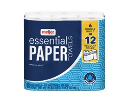 Essential Paper Towels, 6 Double Rolls