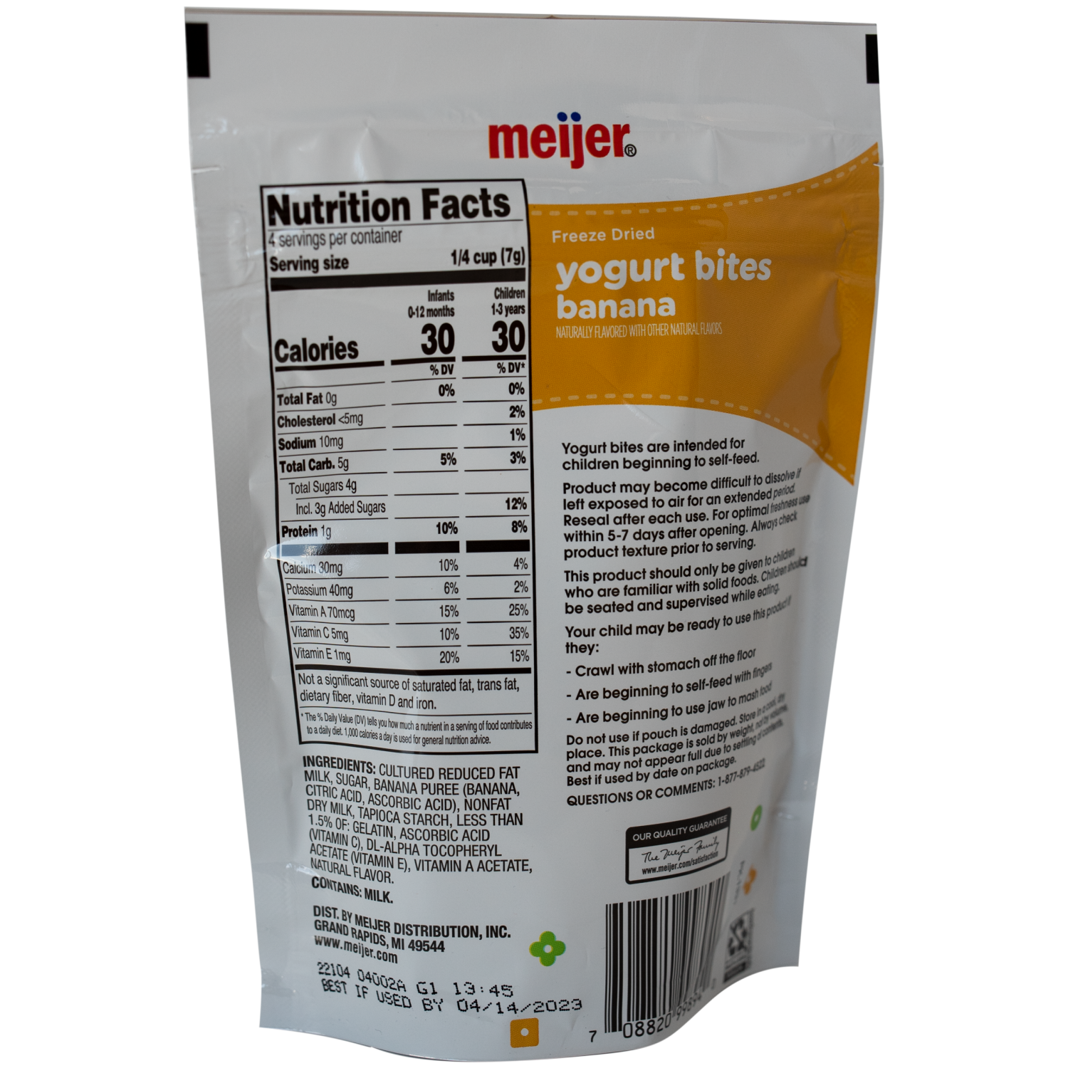 slide 2 of 5, Meijer Yogurt Bites Banana 1 Oz, 1 ct