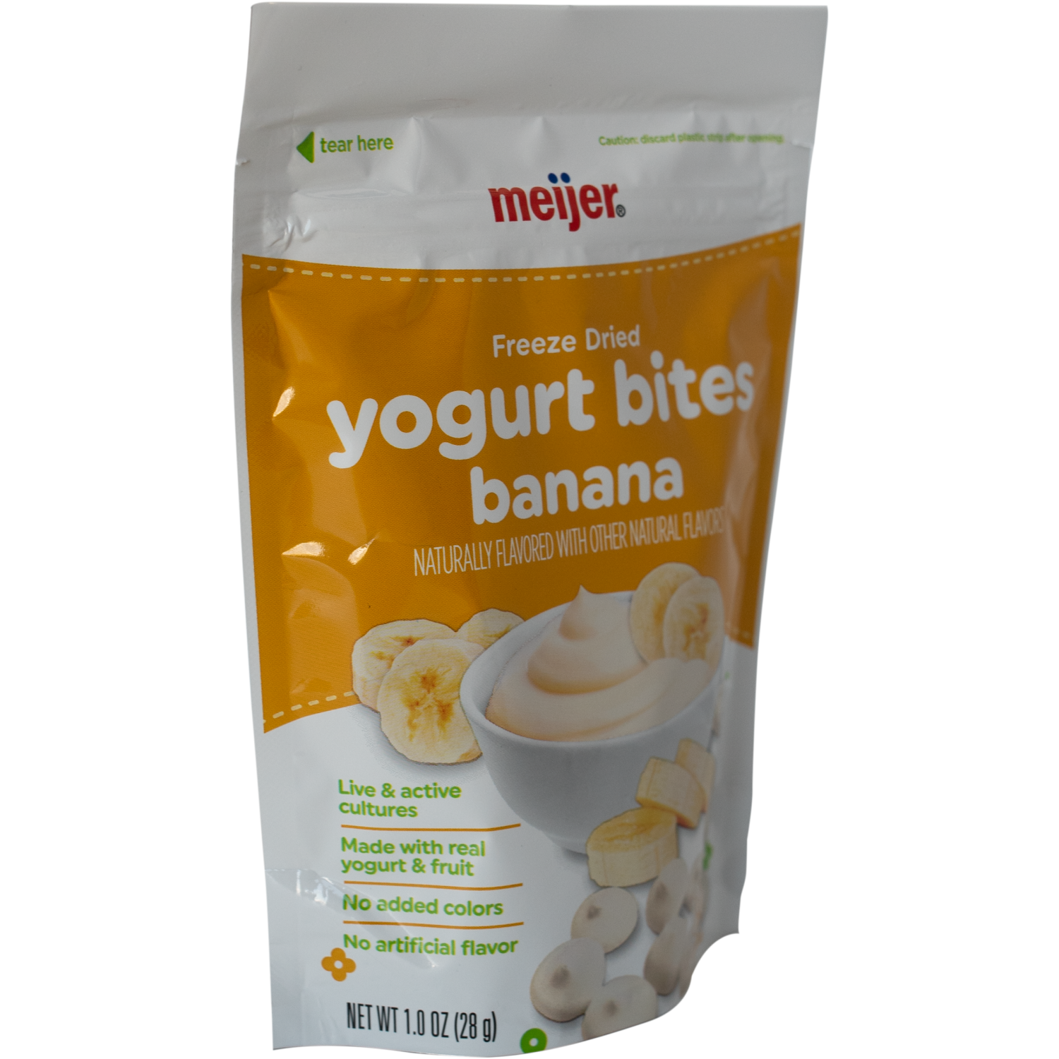 slide 3 of 4, Meijer Yogurt Bites Banana 1 Oz, 1 ct