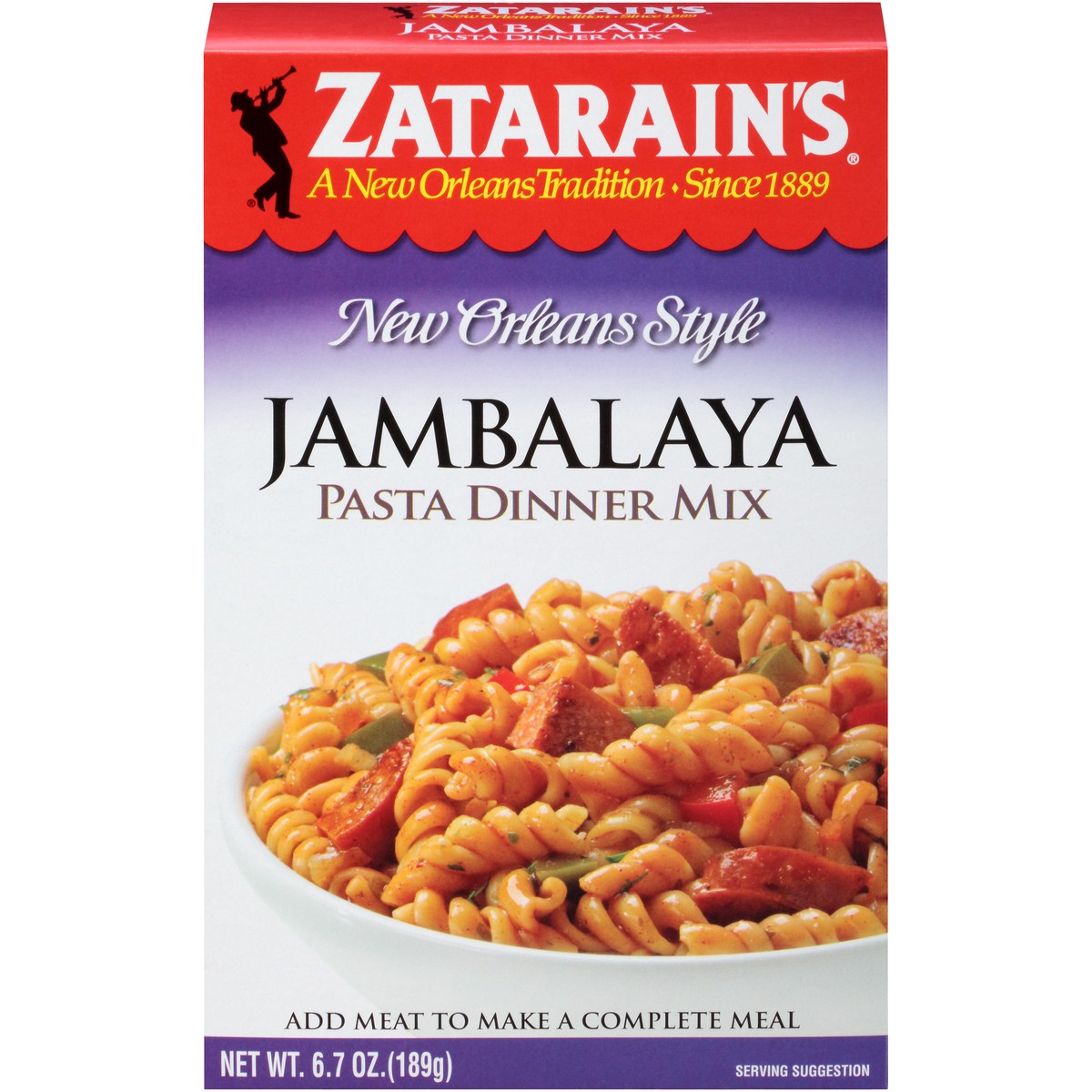 slide 1 of 10, Zatarain's Jambalaya Pasta Dinner, 6.7 oz, 6.7 oz