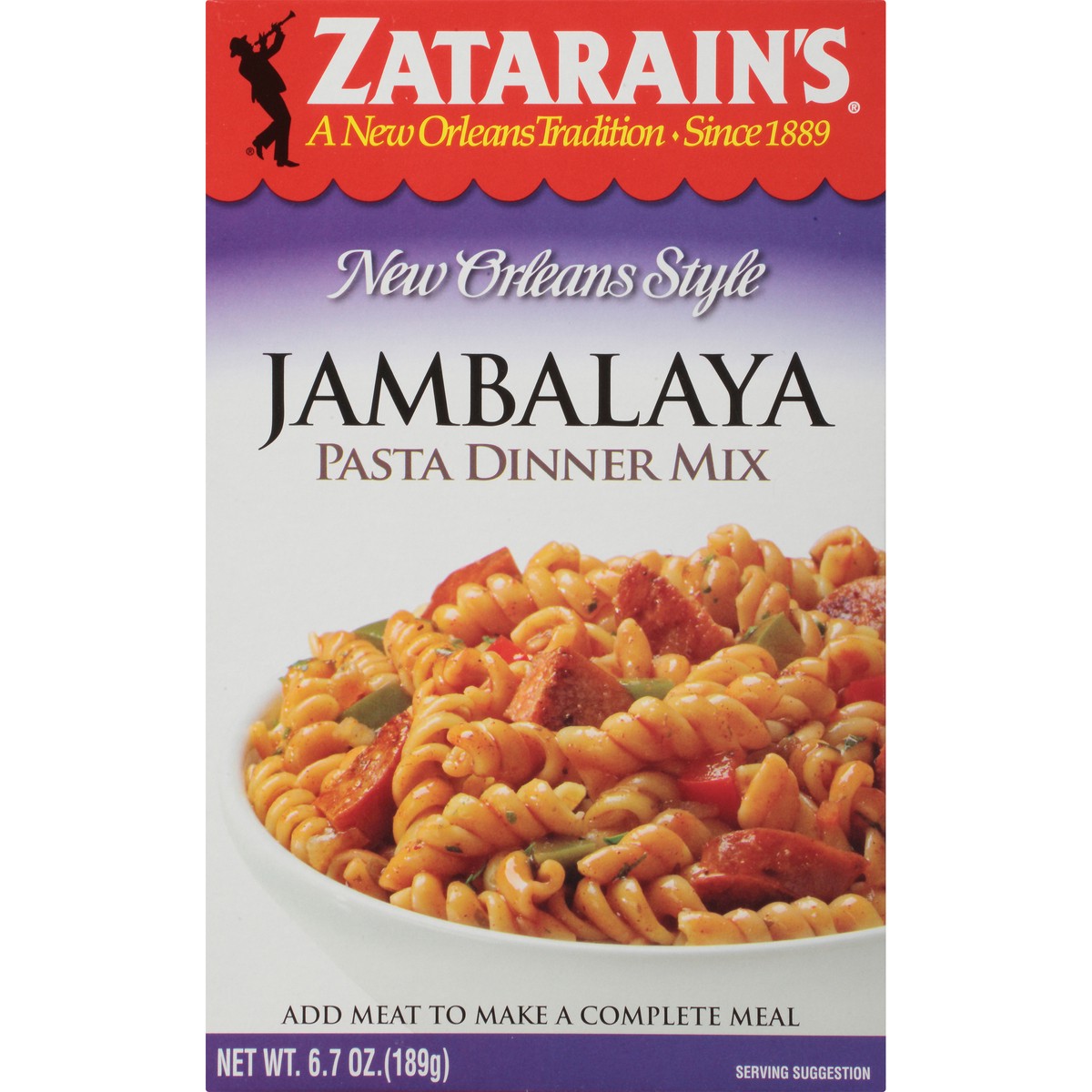 slide 1 of 10, Zatarain's Jambalaya Pasta Dinner, 6.7 oz, 6.7 oz