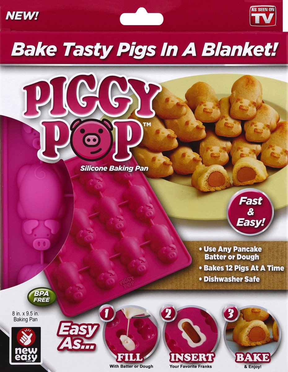 slide 4 of 6, Piggy Pop Baking Pan 1 ea, 8 in x 9.5 in