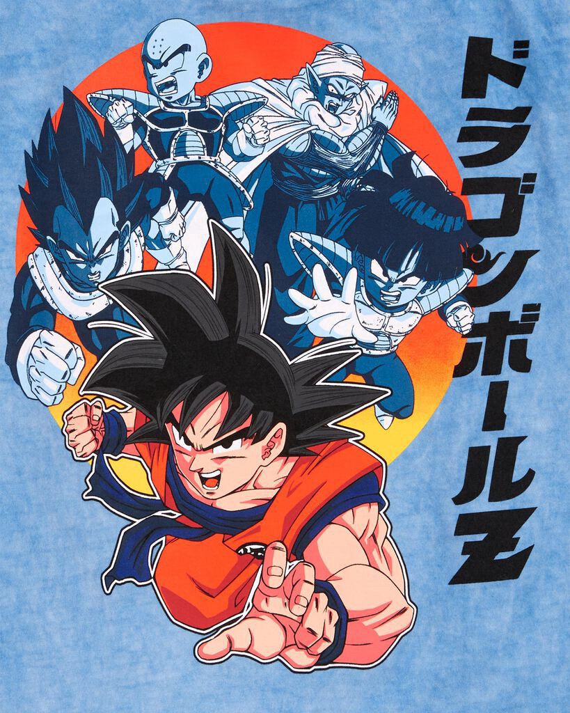 slide 2 of 4, Oshkosh Kid Dragon Ball Z Graphic Tee Blue 8, 1 ct