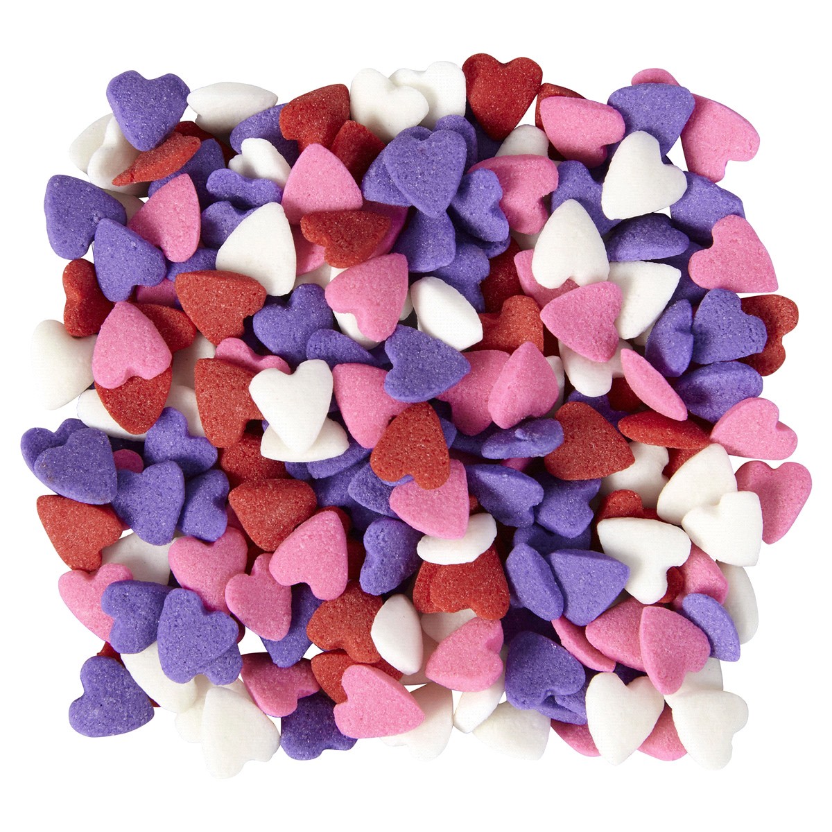 slide 5 of 5, Wilton Confetti Heart Sprinkles, 3.49 oz