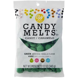 Wilton Candy Melts, Dark Green - 12 oz