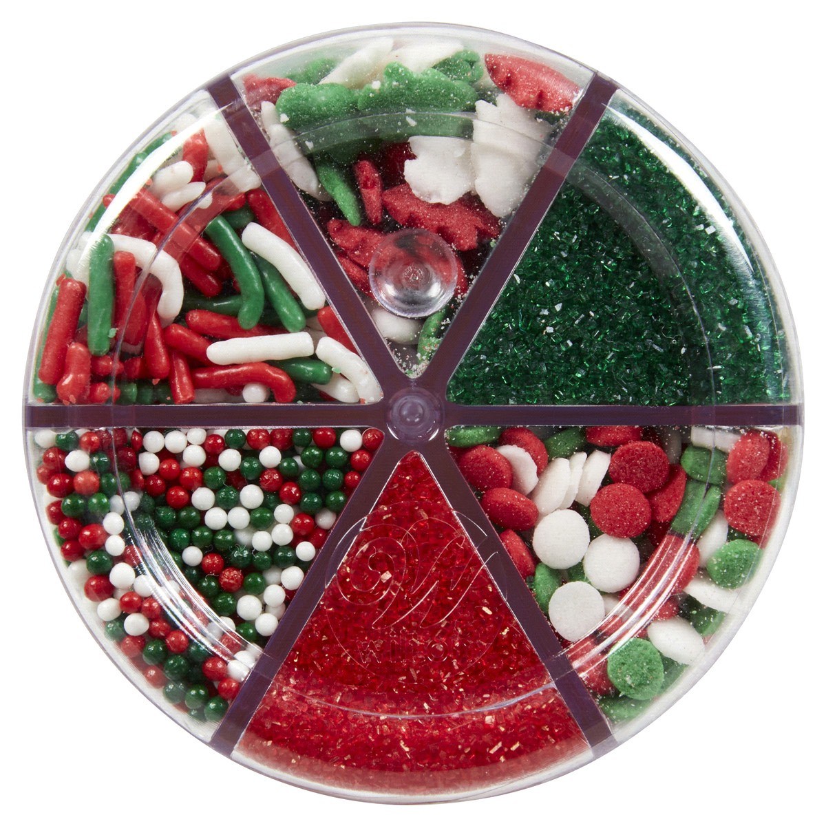 slide 5 of 5, Wilton Christmas 6-Cell Red & Green Holiday Sprinkles, 1 ct