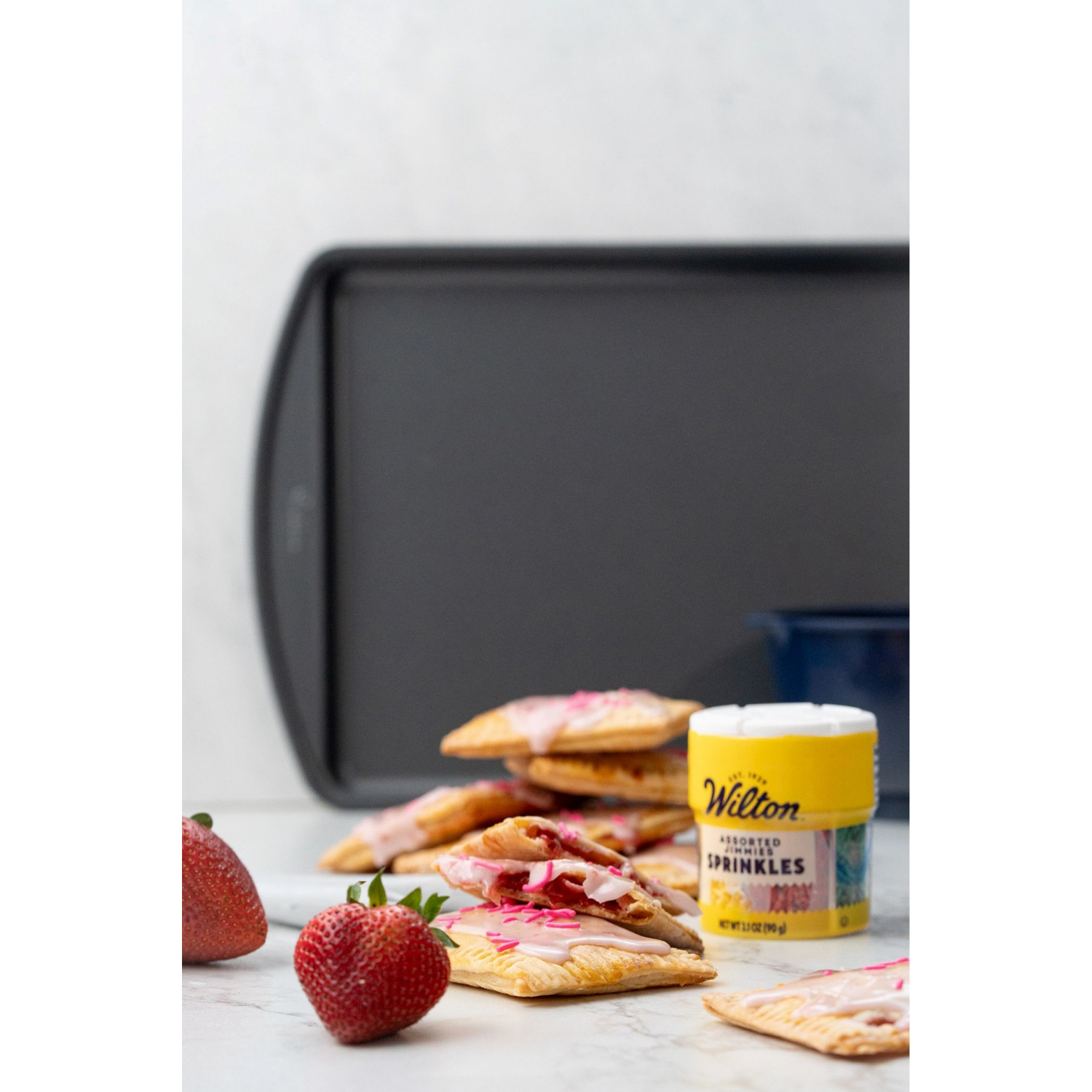 slide 2 of 3, Wilton™ Gold Non-Stick Baking Sheet Medium, 15.25 in x 10.25 in