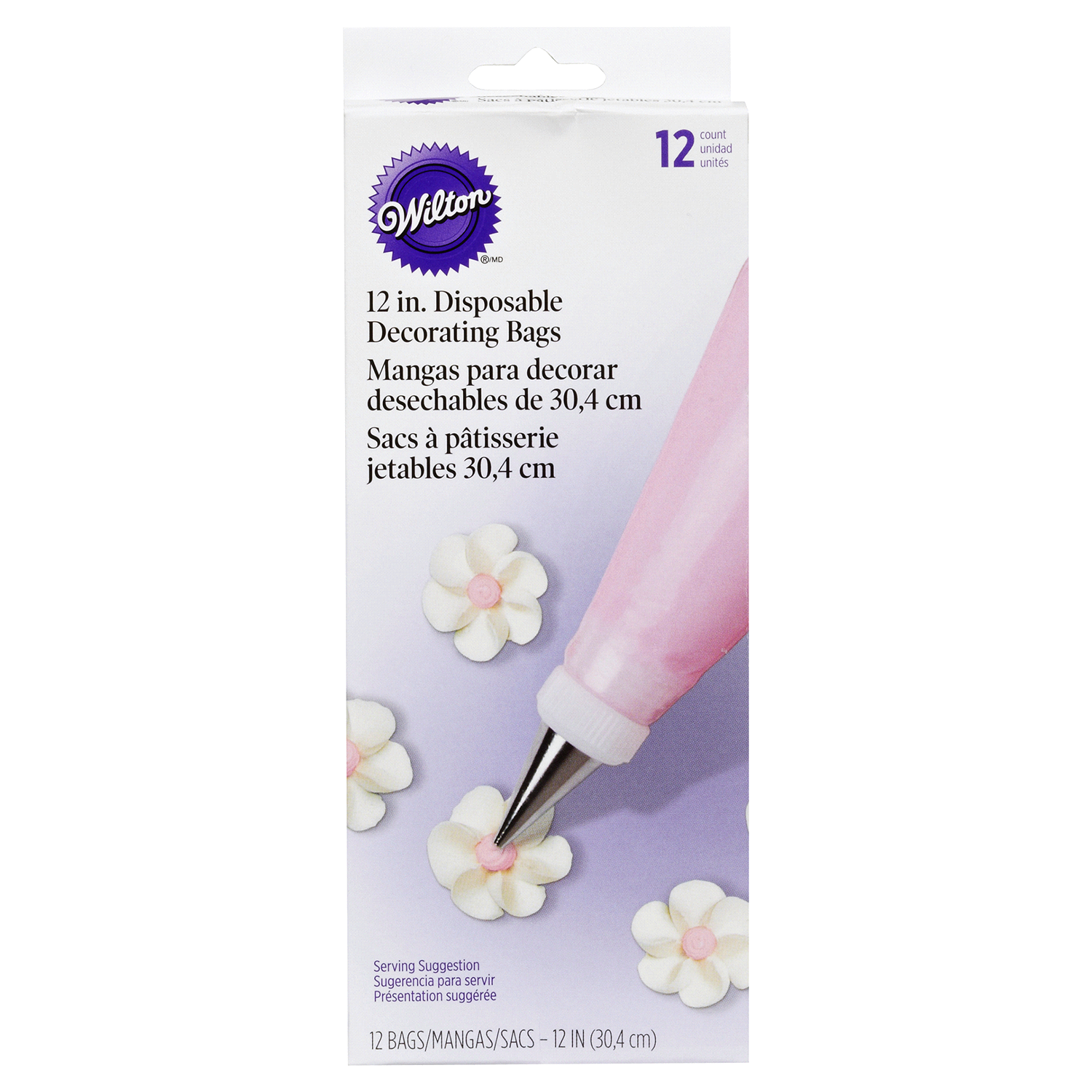 slide 1 of 1, Wilton Disposable Decorating Bags 12 ea, 12 ct