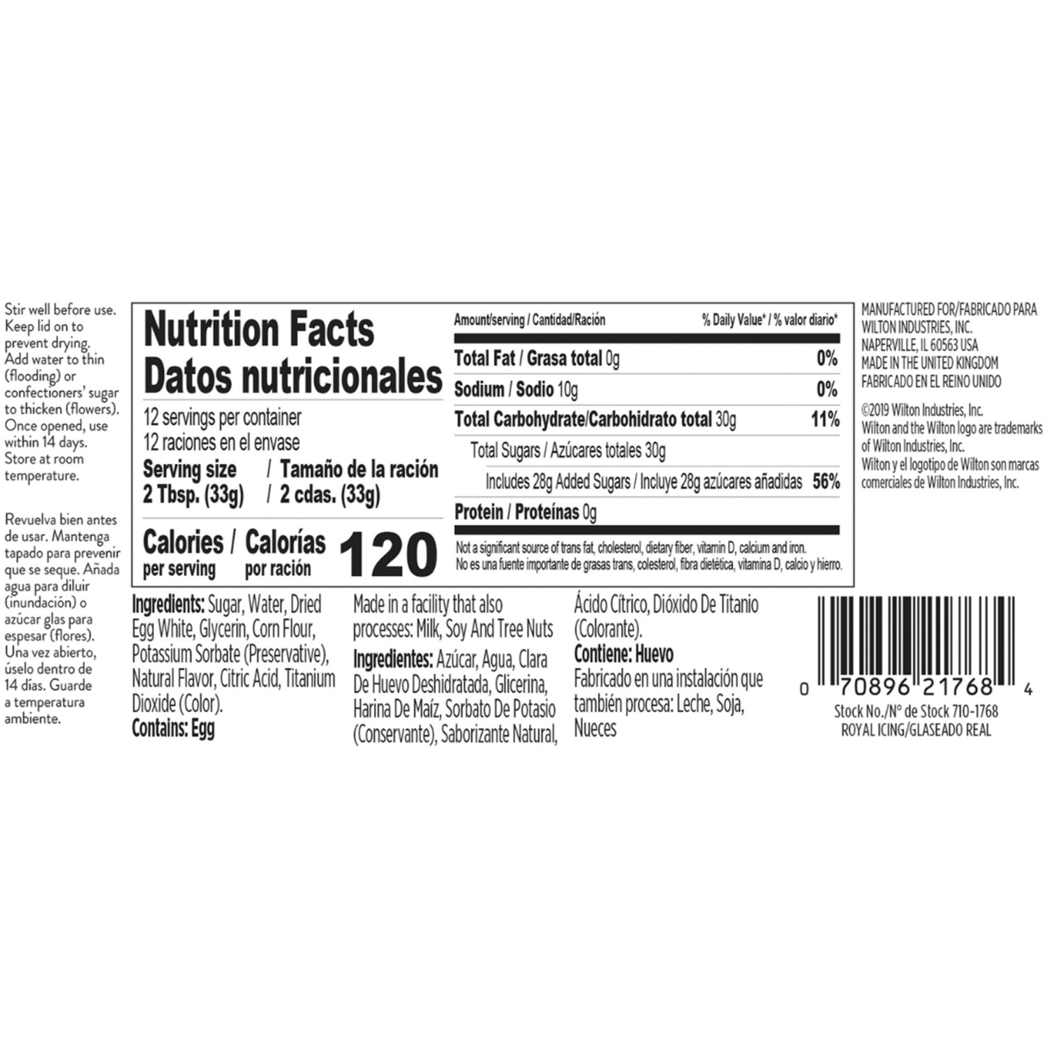 slide 2 of 3, Wilton Ready to Use Stiff Consistency Royal Icing, White, 14 oz., 14 oz