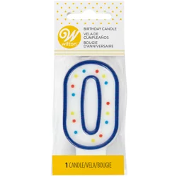 Wilton 0 Birthday Candle 3 Inch 1 ea