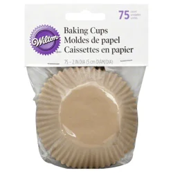 Wilton Kraft Baking Cups 75 Each