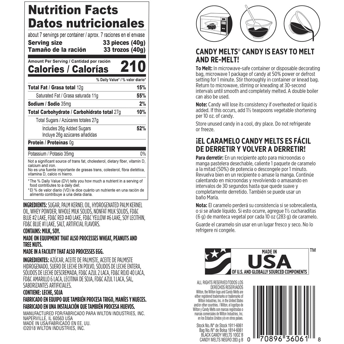 slide 2 of 2, Wilton Black Candy Melts Candy, 10 oz