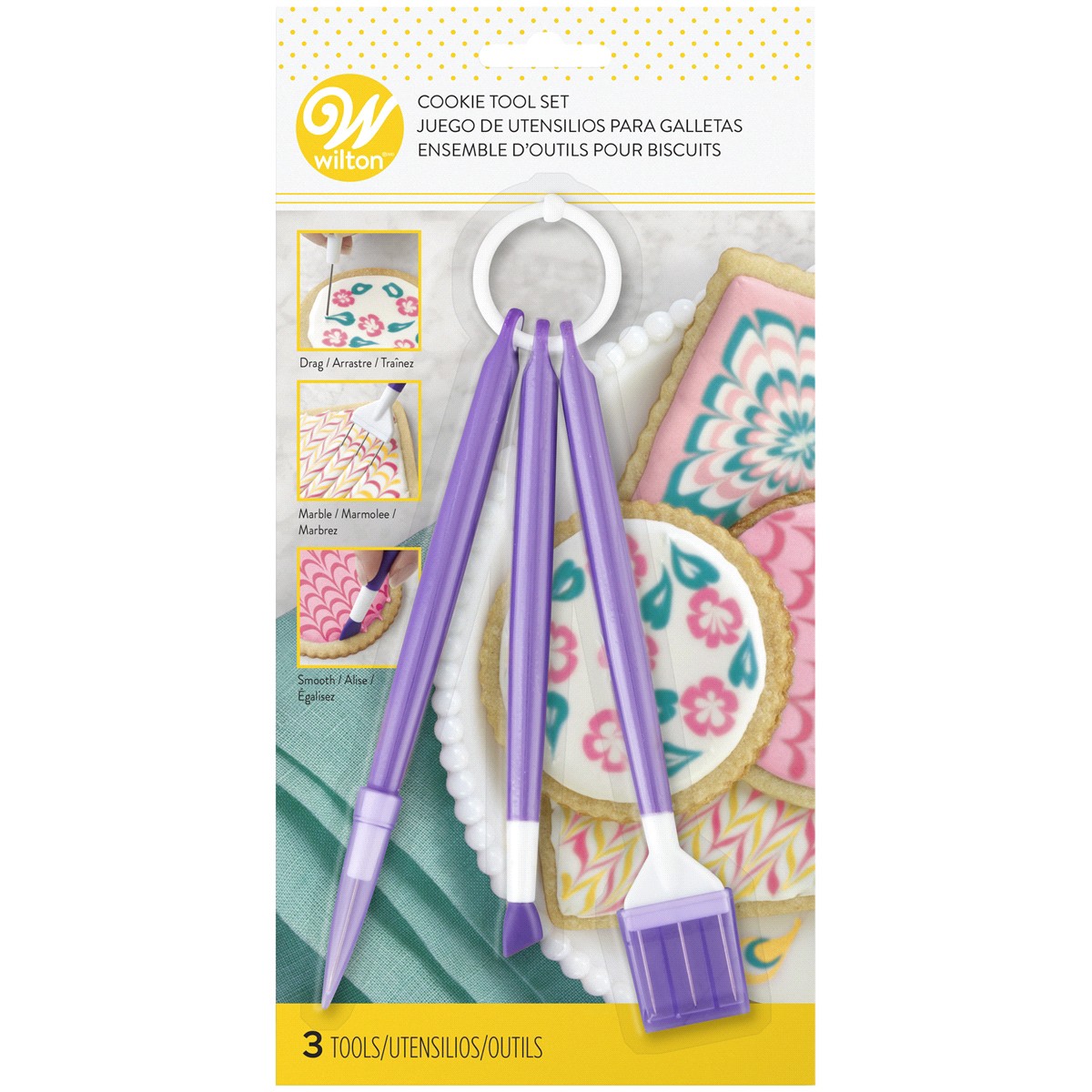 slide 12 of 29, Wilton Cookie Decorating Tool Set Cookie Decorating Supplies, 3 ct