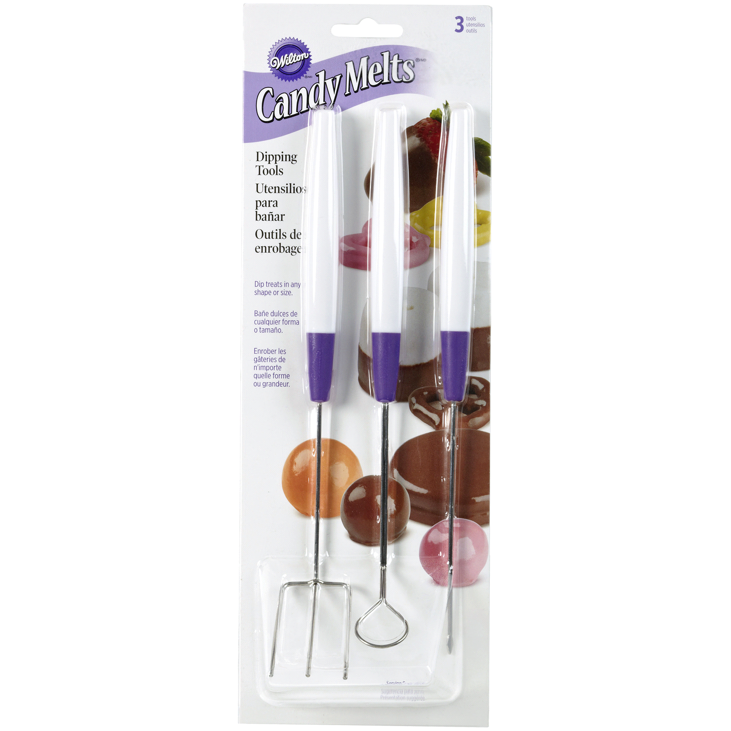 slide 1 of 2, Wilton Candy Melts Candy Dipping Tool Set, 3 ct