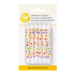 Wilton Sweet Dots Celebration Candles 12 Each