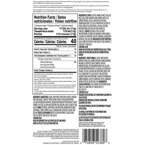 slide 9 of 13, Wilton Graveyard Icing Decorations Kit, 1 ct