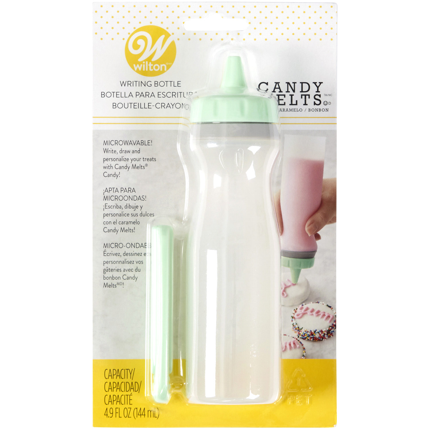 slide 1 of 2, Wilton Candymeltscandy Writing Bottle, 1 ct