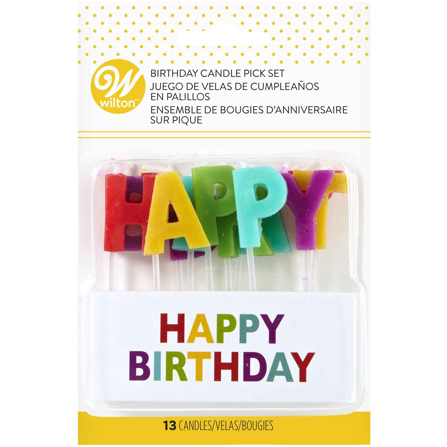 slide 1 of 2, Wilton Birthday Candle Pick Set 1 Set, 1 ct