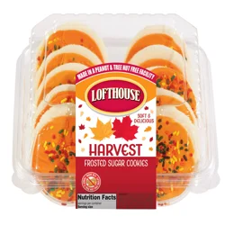 Lofthouse Frosted Sugar Cookies, Orange Harvest 10 Ct