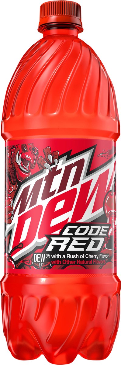 slide 4 of 5, Mountain Dew Code Red Soda Cherry Flavor - 1.05 qt, 1.05 qt