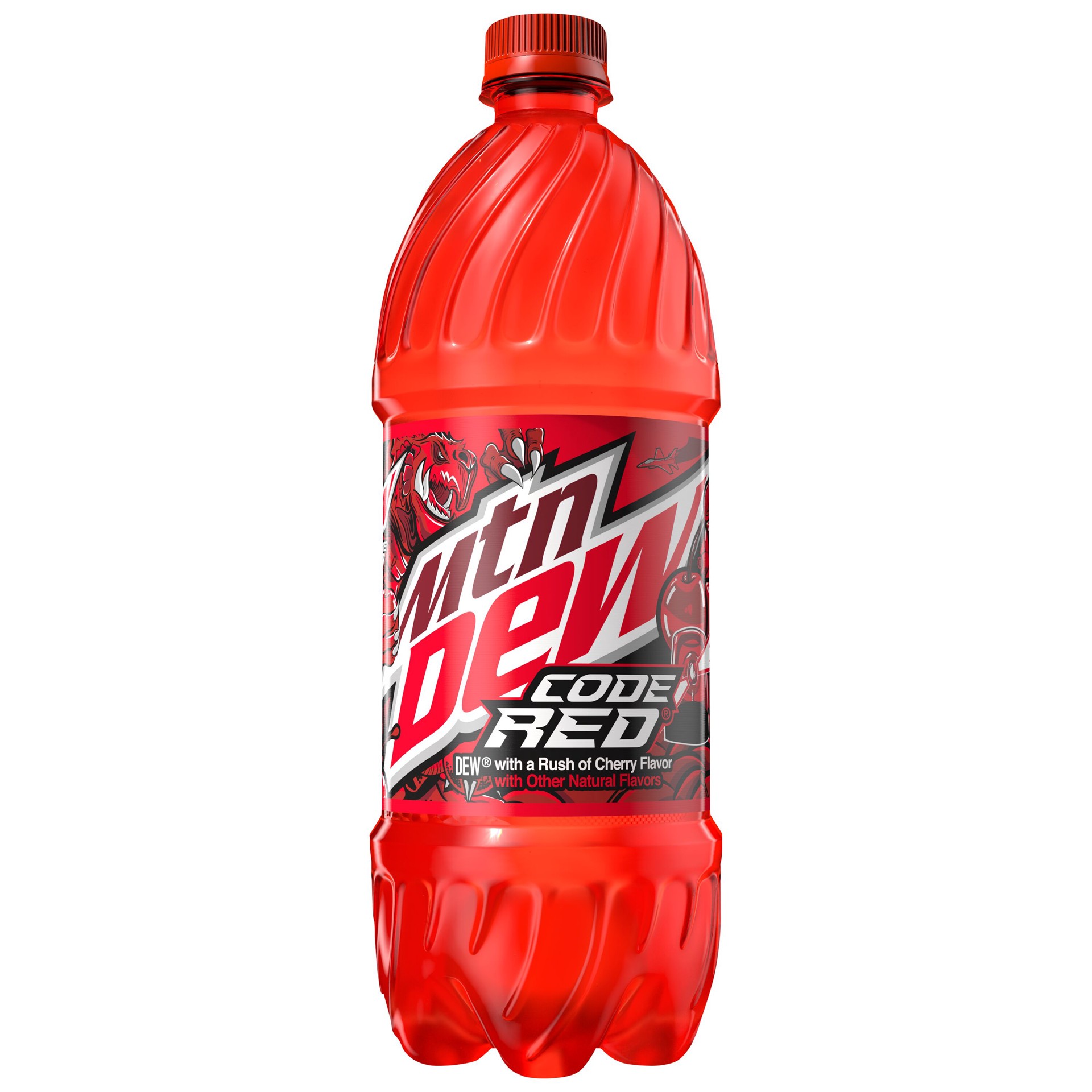 slide 1 of 5, Mountain Dew Code Red Soda Cherry Flavor - 1.05 qt, 1.05 qt