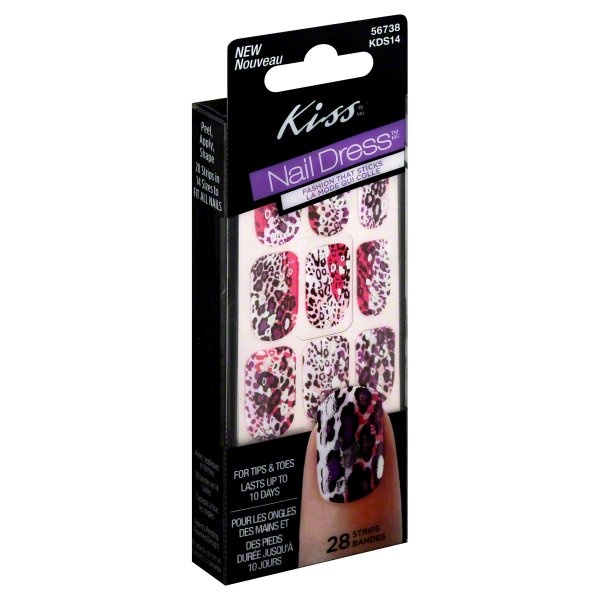 slide 1 of 1, Kiss Fashion Strips 28 ea, 28 ct