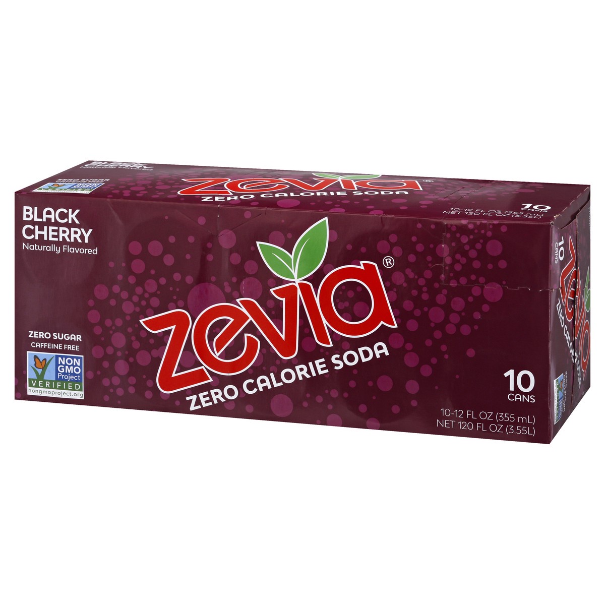 slide 3 of 9, Zevia Black Cherry Soda Zero Cal 10Pk, 120 fl oz