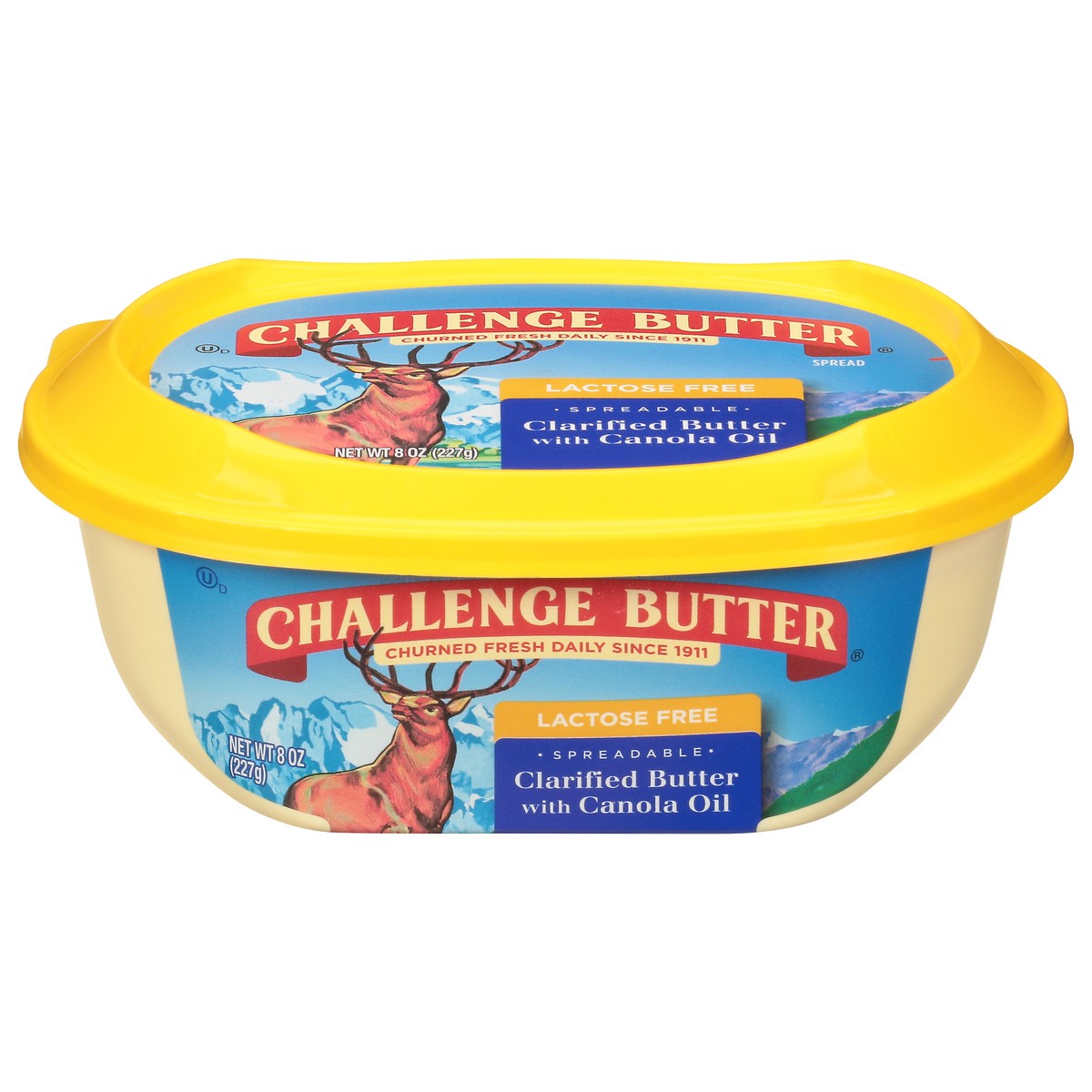 slide 1 of 9, Challenge Dairy Lactose Free Spreadable Clarified Butter with Canola Oil 8 oz, 8 oz