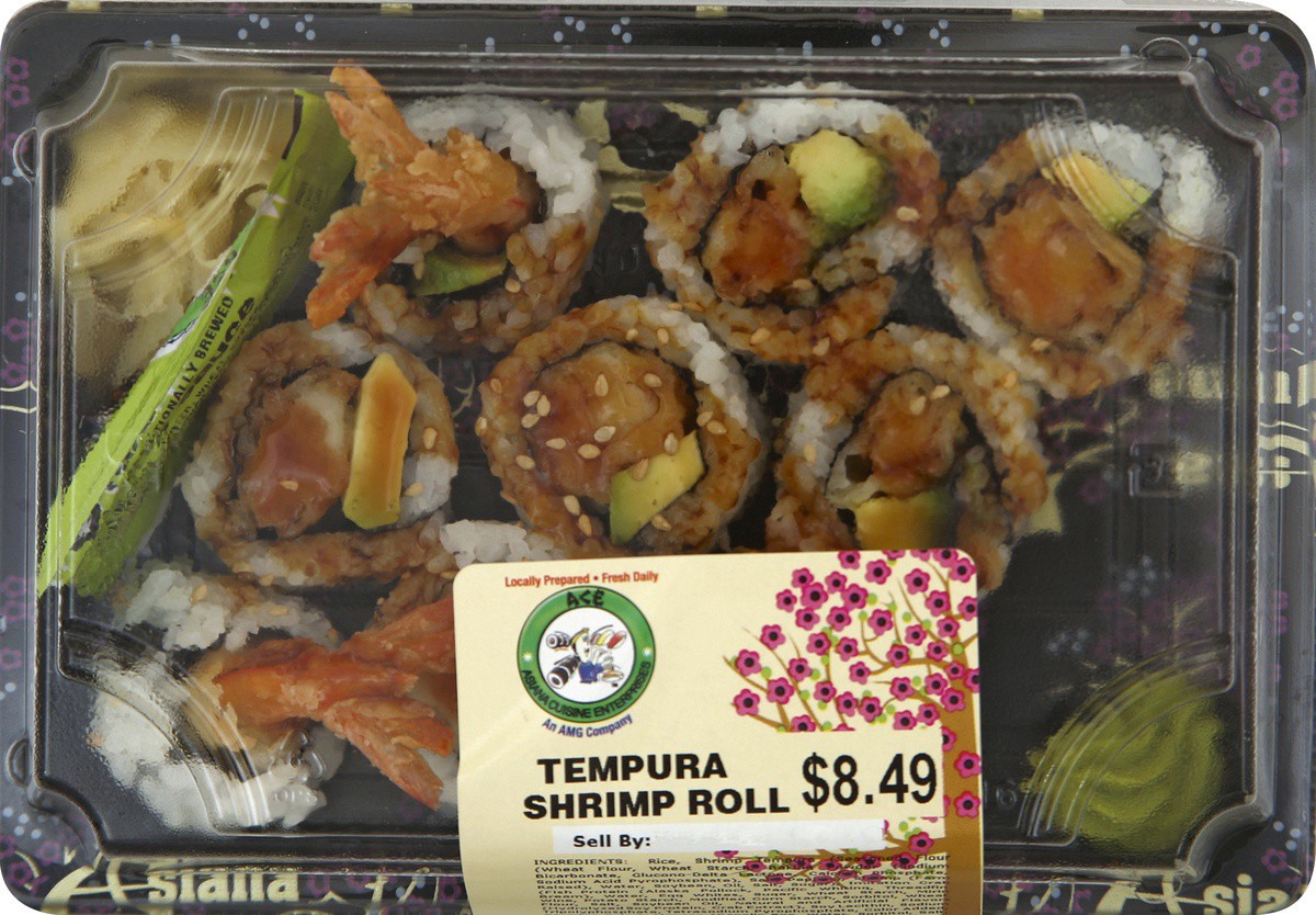 slide 3 of 4, ACE Sushi Ace Asiana Tempura Shrimp Roll, 1 ct