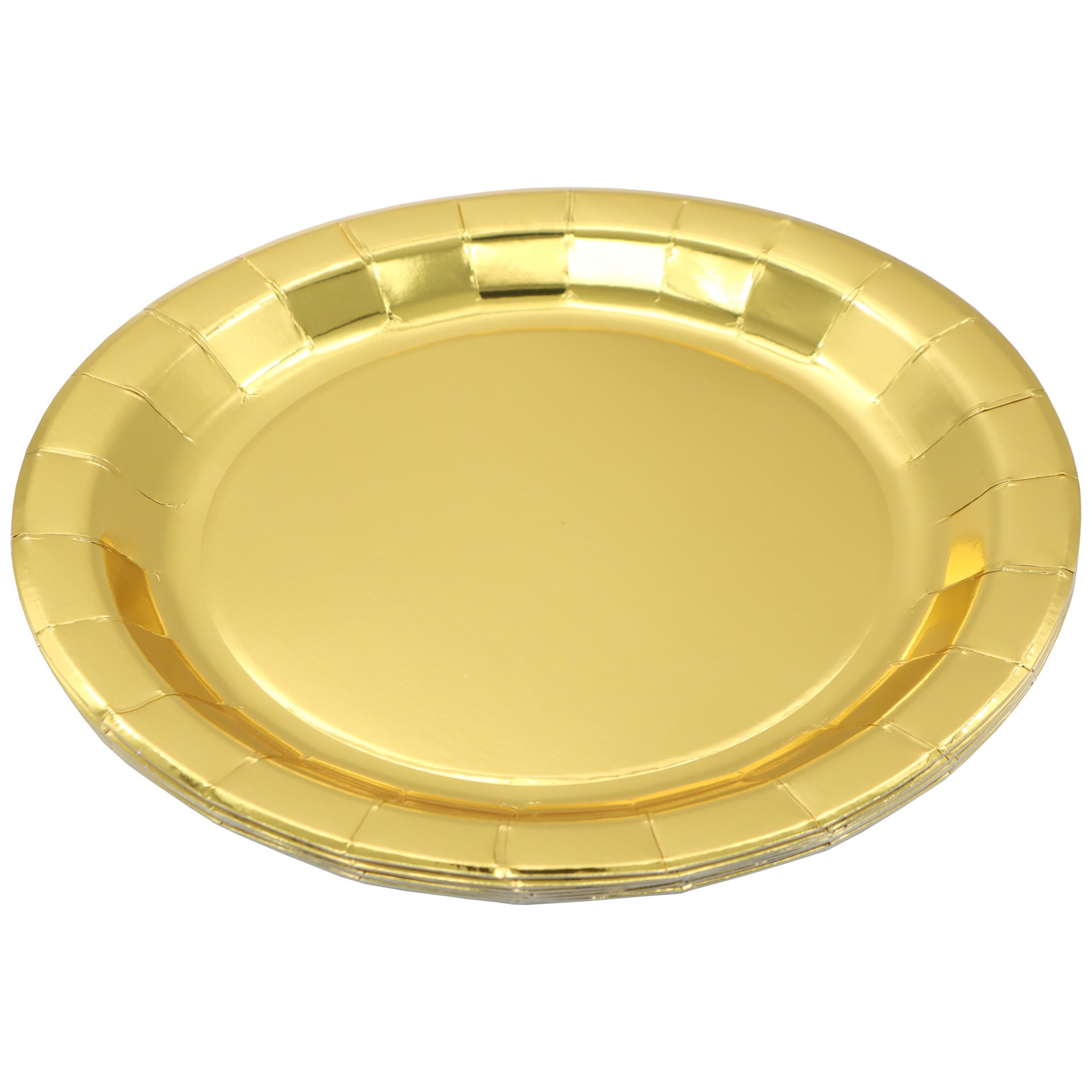 slide 2 of 2, 9" Gold Paper Plates, 8ct. By Celebrate It, 8 ct