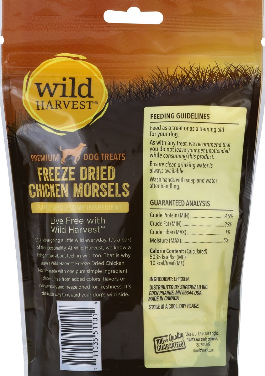 slide 4 of 7, Wild Harvest Chicken Dog Treat Morsel, 2.3 oz