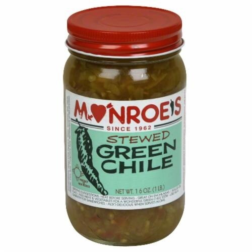 slide 1 of 1, Monroe's Green Chili Sauce, 16 oz