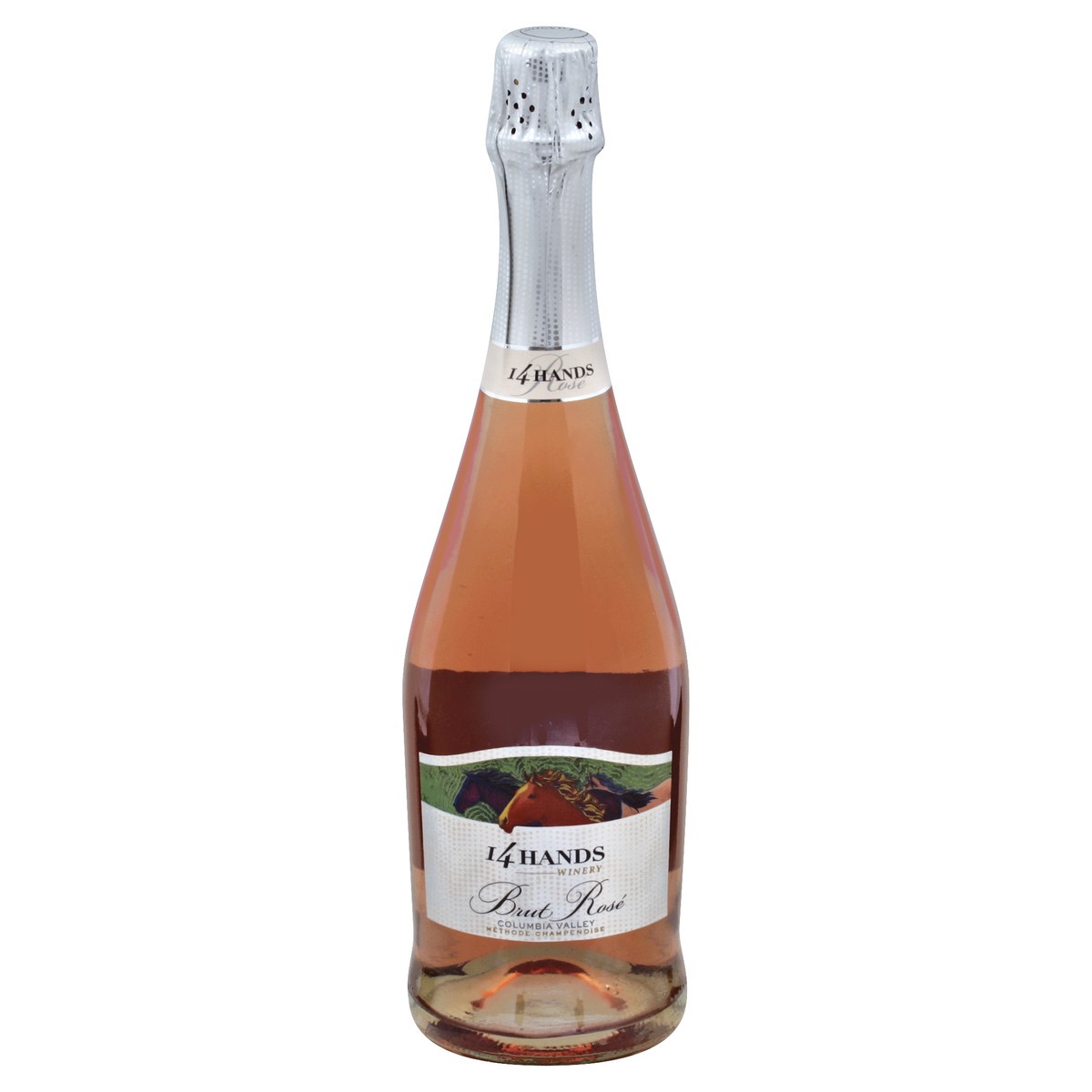 slide 2 of 3, 14 Hands Sparkling Wine, Brut Rose, Columbia Valley, 750 ml