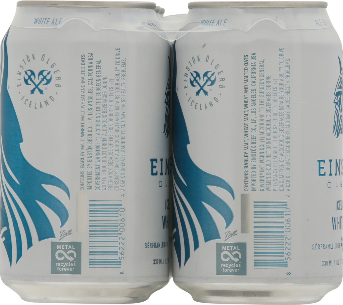 slide 4 of 10, Einstok Olgerd White Ale Icelandic Beer 6 - 11.2 fl oz Cans, 72 fl oz