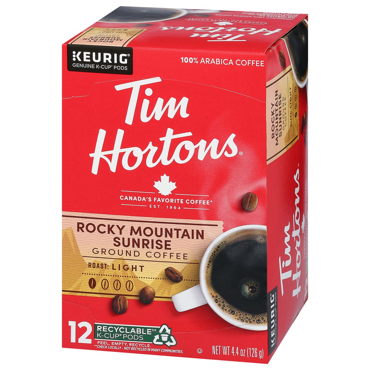 slide 2 of 11, Tim Hortons Rocky Mountain Sunrise Kcup, 12 ct