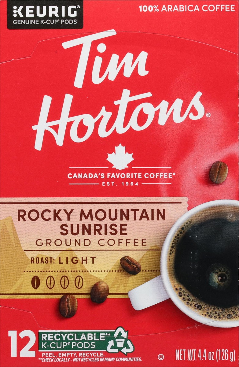 slide 9 of 11, Tim Hortons Rocky Mountain Sunrise Kcup, 12 ct