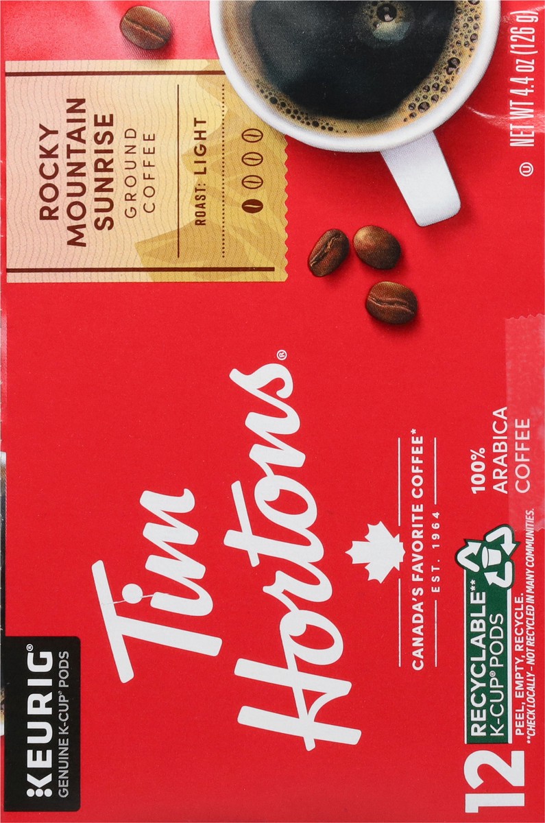 slide 10 of 11, Tim Hortons Rocky Mountain Sunrise Kcup, 12 ct