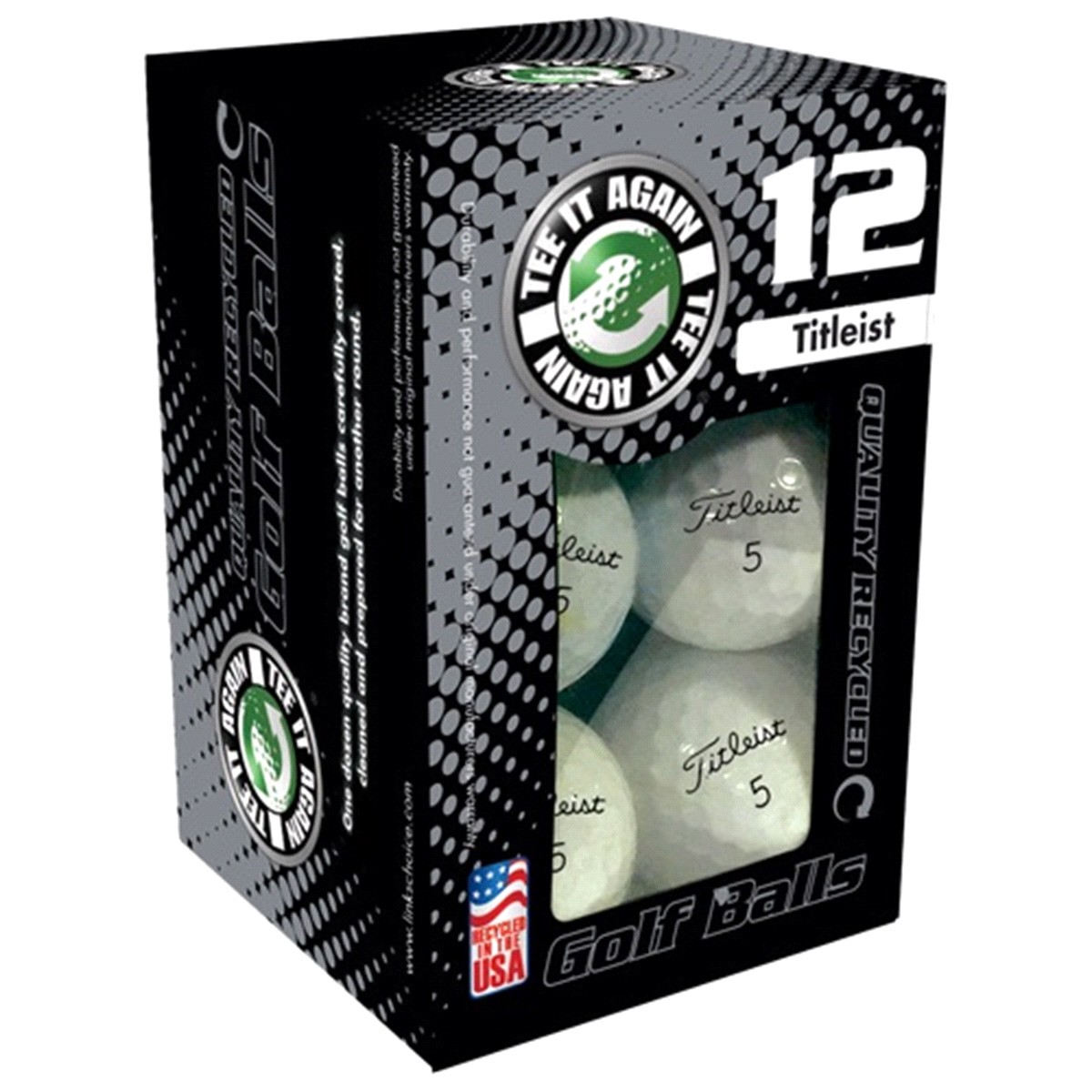 slide 1 of 1, Titleist Recycled Golf Balls, 12 ct