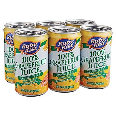 slide 1 of 1, Ruby Kist 100% Grapefruit Juice, 6 ct; 5.5 fl oz