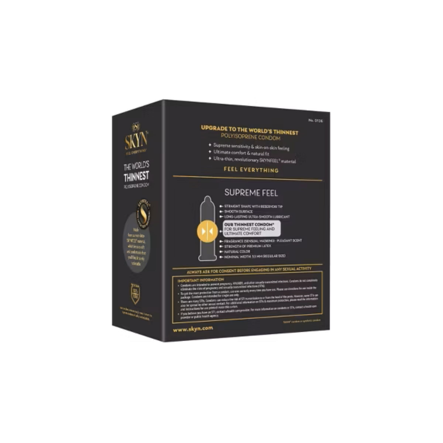 slide 2 of 4, SKYN Supreme Feel Lubricated Non-Latex Condoms Value Pack 30 ea, 30 ct