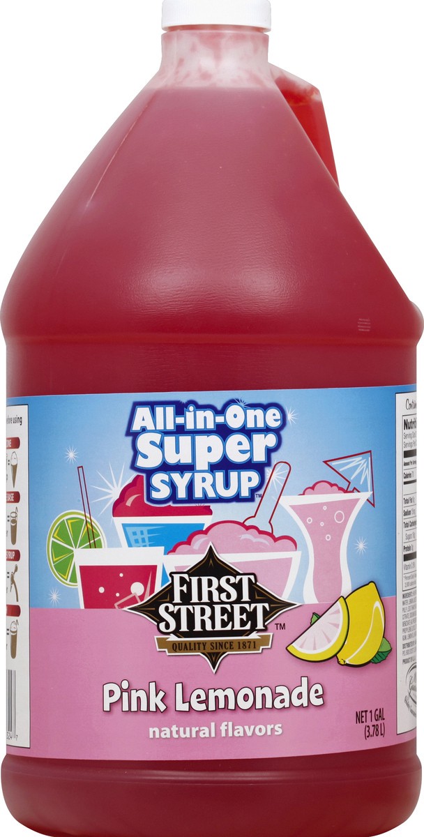 slide 4 of 6, First Street Pink Lemonade Syrup - 1 gal, 1 gal